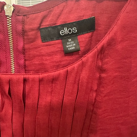 Ellos Raspberry Pleated Dress - Picture 3 of 3